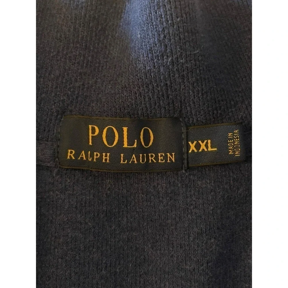Ralph Lauren Polo Quarter Zip Pullover Sweater Men’s 2XL Blue